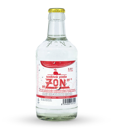 Sodová voda 0,33l ve skle