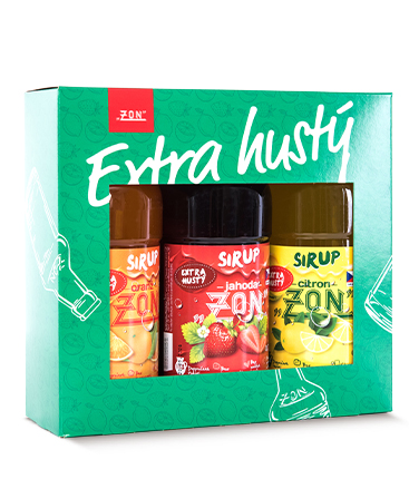 Dárkové balení sirupů - Jahoda, Oranž, Citron